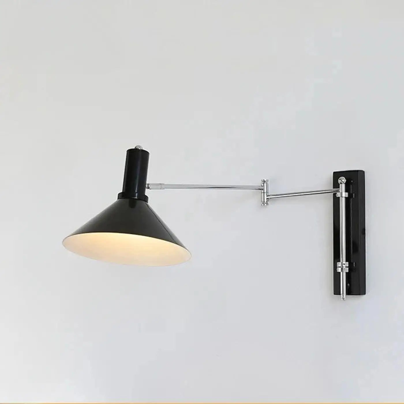 Applique murale LED métal abat-jour conique industriel — vue 5