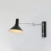 Applique murale LED métal abat-jour conique industriel — vue 5