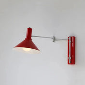 Applique murale LED métal abat-jour conique industriel — vue 8