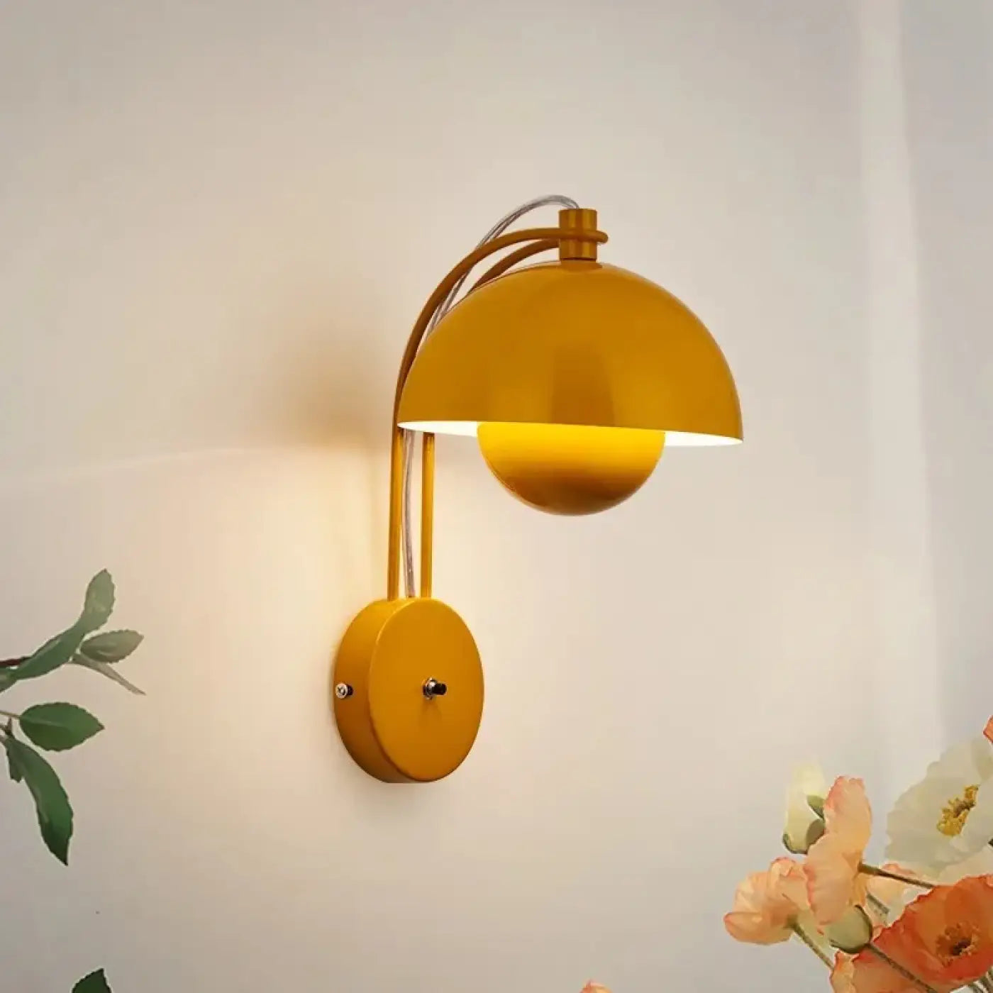 Applique murale LED métal dôme coloré style vintage — vue 2