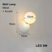 Applique murale LED métal et acrylique à intensité réglable — vue 8