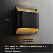 Applique murale LED métal noir et doré culot E14 4 tailles — vue 17