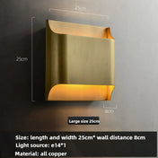 Applique murale LED métal noir et doré culot E14 4 tailles — vue 19