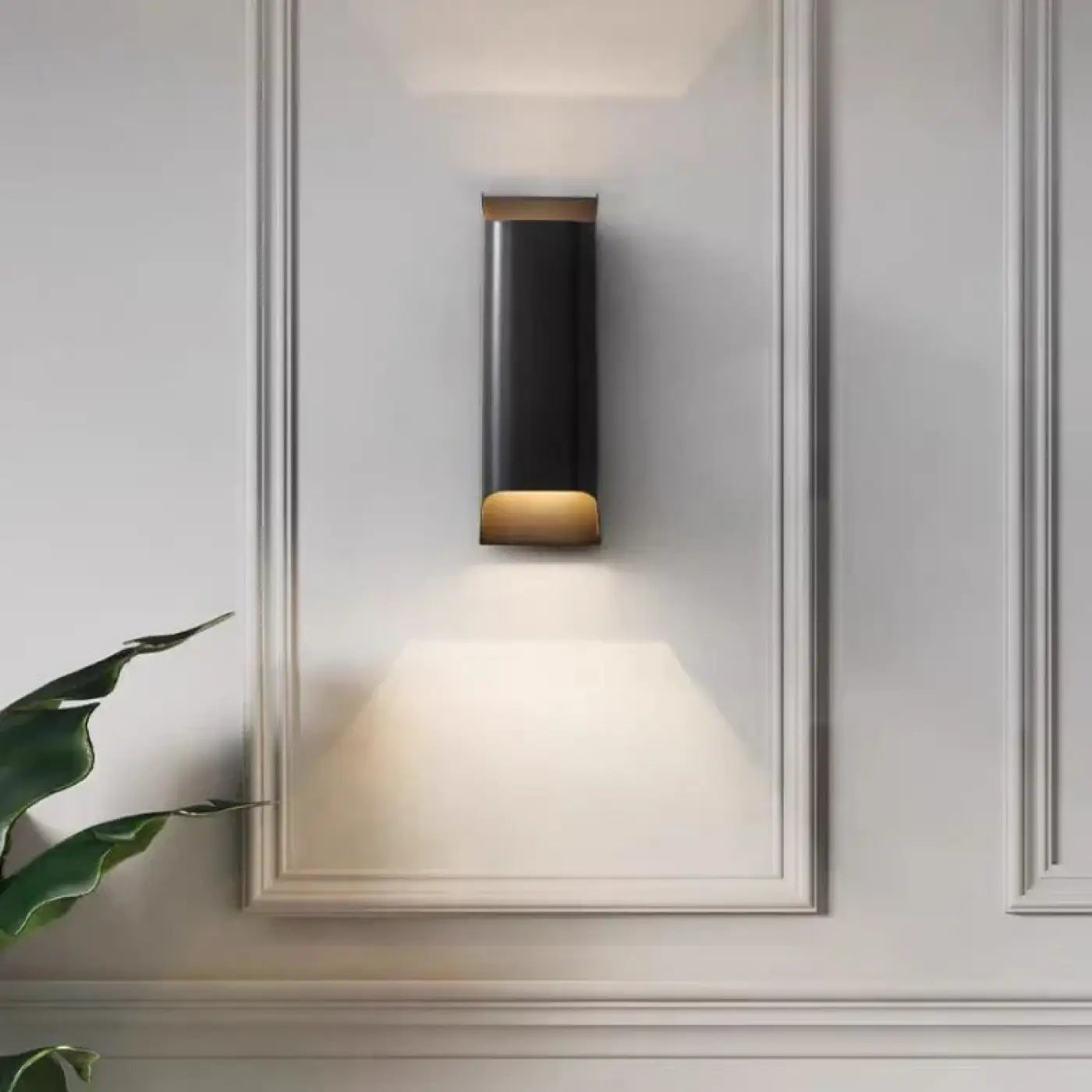 Applique murale LED métal noir et doré culot E14 4 tailles — vue 4