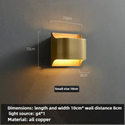Applique murale LED métal noir et doré culot E14 4 tailles — vue 7