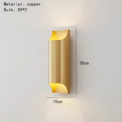 Applique murale LED métal noir et doré double éclairage — vue 10