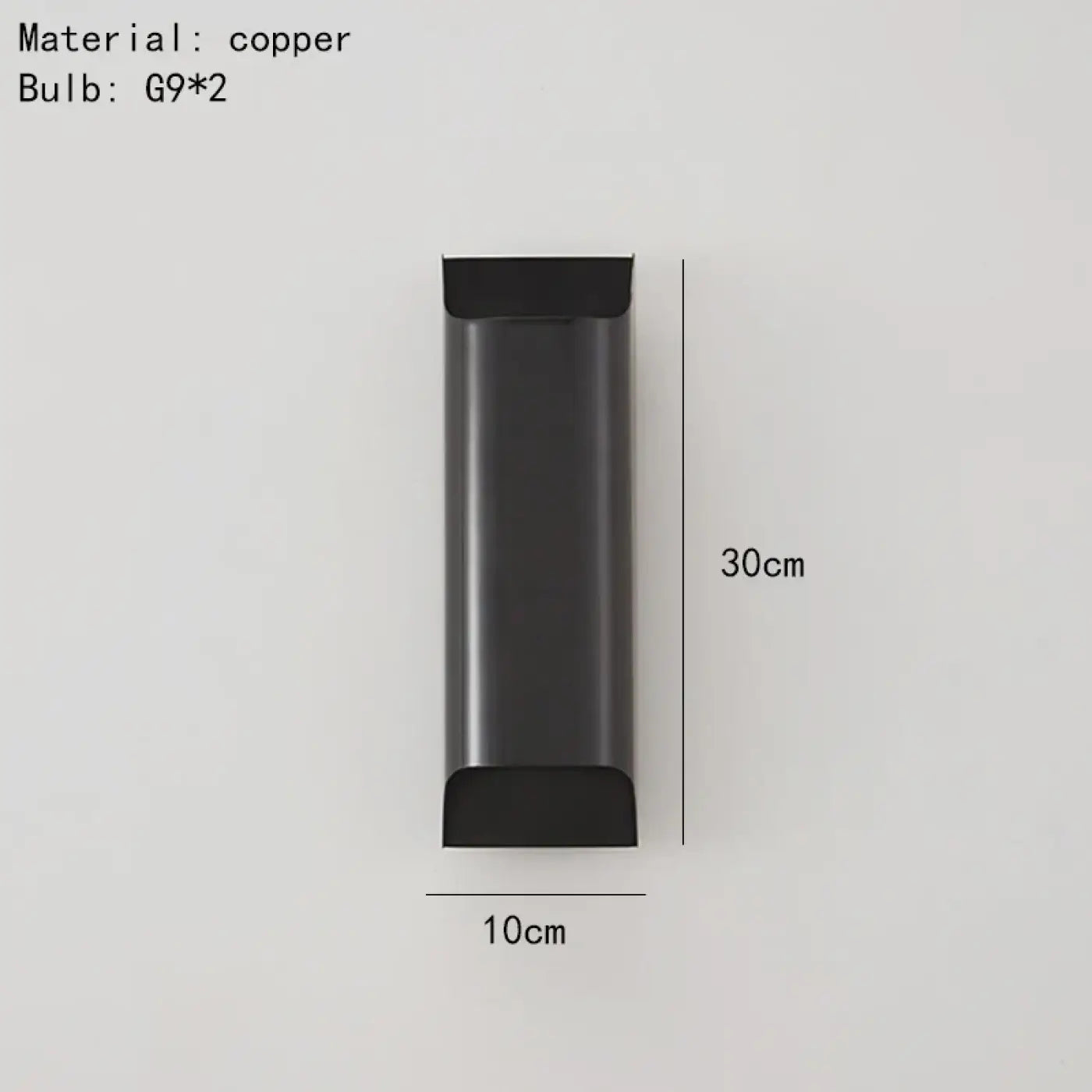Applique murale LED métal noir et doré double éclairage — vue 12