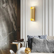 Applique murale LED métal noir et doré double éclairage — vue 2