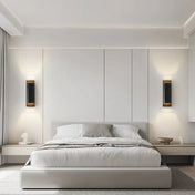 Applique murale LED métal noir et doré double éclairage — vue 3