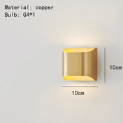 Applique murale LED métal noir et doré double éclairage — vue 7