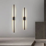 Applique murale LED métal noir et doré en trois hauteurs — vue 13
