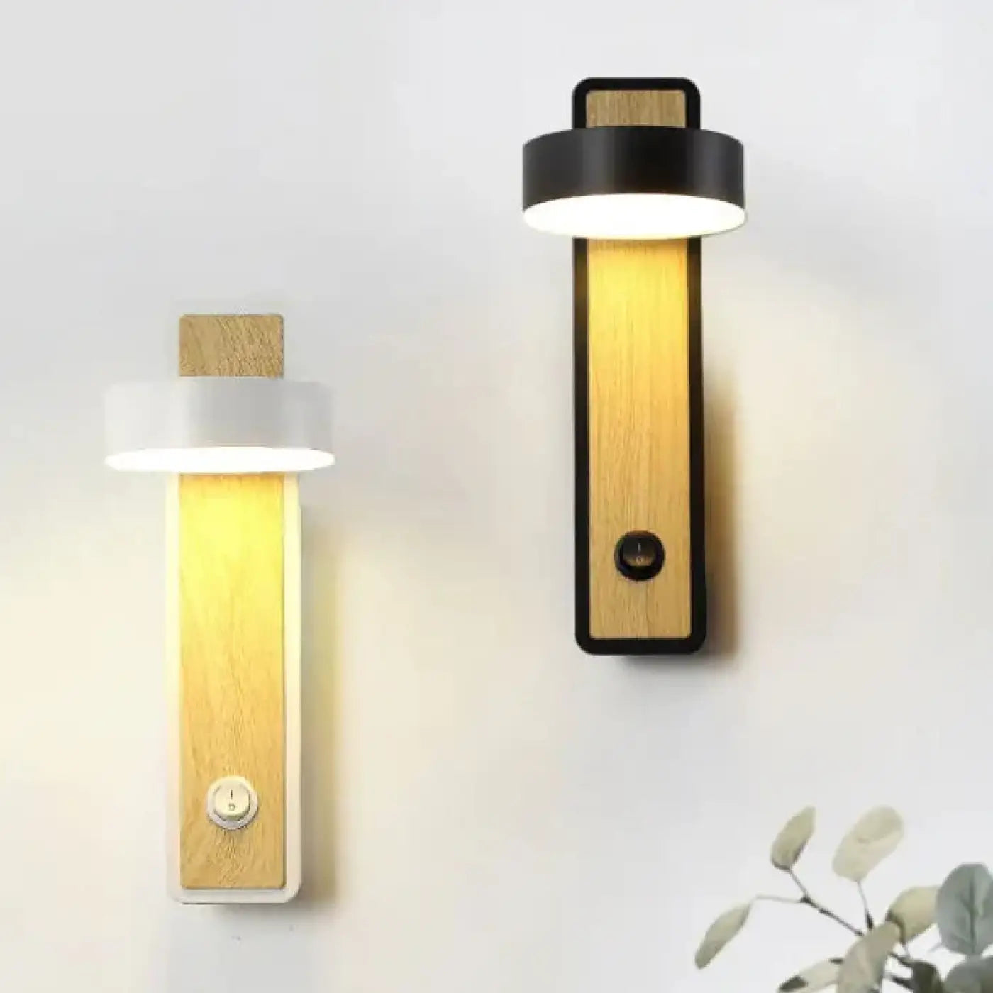Applique murale LED minimaliste en aluminium noir et blanc — vue 5