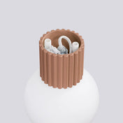 Applique murale LED moka globe opalin blanc chaud — vue 5