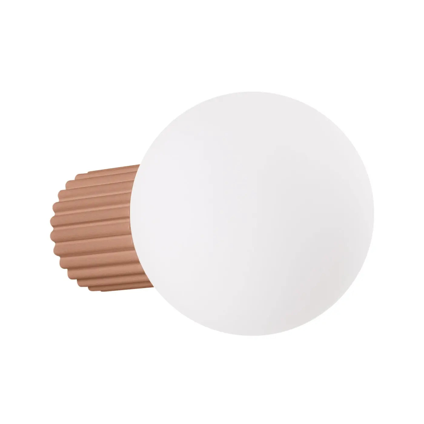 Applique murale LED moka globe opalin blanc chaud — vue 8