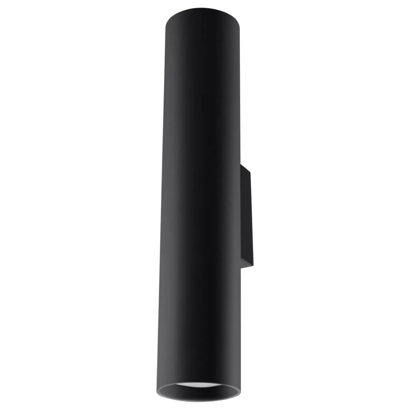 Applique murale LED noire 2 lumières en acier tubulaire — vue 3
