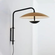 Applique murale LED noire à abat-jour rond vintage — vue 7