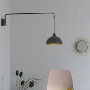Applique murale LED noire à bras télescopique industriel — vue 4