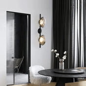 Applique murale LED noire à globe en verre pour cuisine — vue 3