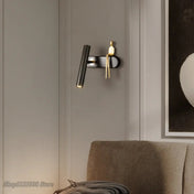 Applique murale LED noire à silhouette dorée en métal — vue 3