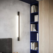 Applique murale LED noire aluminium verticale — vue 2