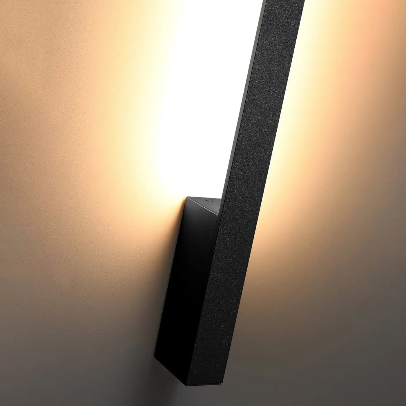 Applique murale LED noire aluminium verticale — vue 5