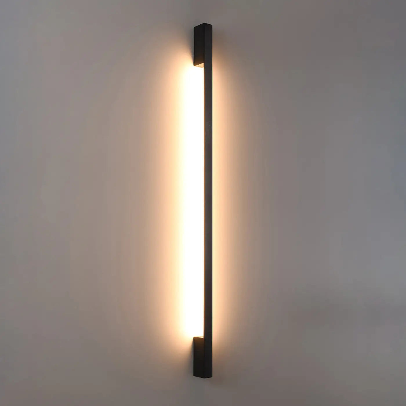 Applique murale LED noire aluminium verticale — vue 6