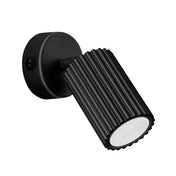 Applique murale LED noire avec interrupteur en aluminium — vue 6