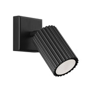 Applique murale LED noire cylindrique en aluminium GU10 — vue 4