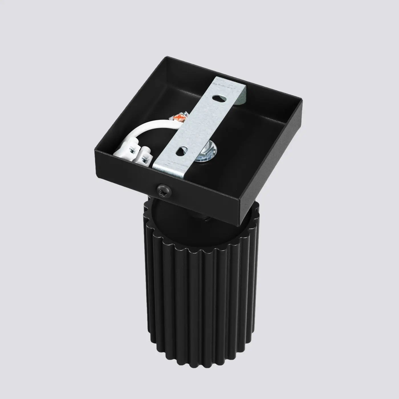 Applique murale LED noire cylindrique en aluminium GU10 — vue 5
