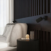 Applique murale LED noire cylindrique en aluminium GU10 — vue 8