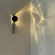 Applique murale LED noire design aurore boréale — vue 2