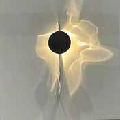 Applique murale LED noire design aurore boréale — vue 4