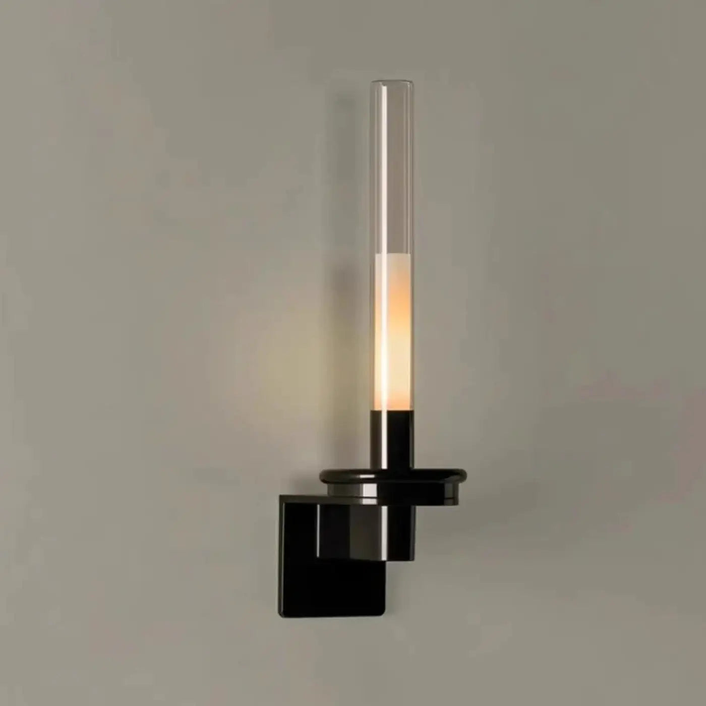 Applique murale LED noire effet bougie scandinave — vue 3