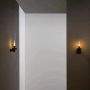 Applique murale LED noire effet bougie scandinave — vue 4