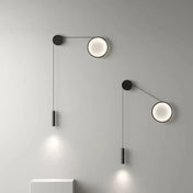 Applique murale LED noire en aluminium style Art Déco — vue 1