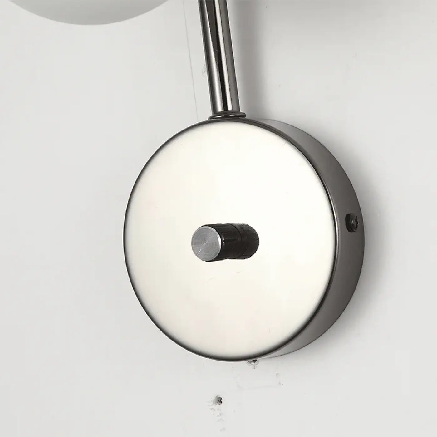 Applique murale LED noire en métal et marbre pour salon — vue 4