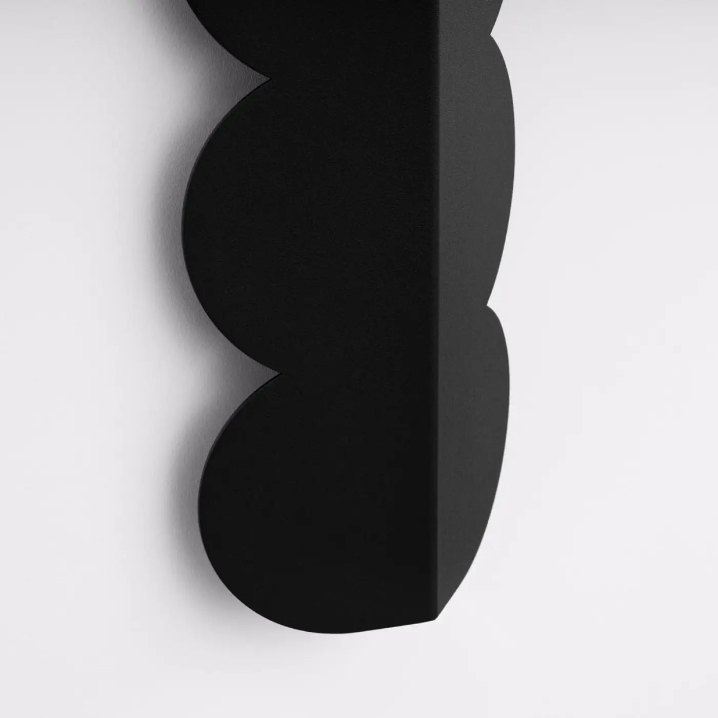 Applique murale LED noire en résine biscuit 2 lumières — vue 6