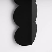 Applique murale LED noire en résine biscuit 2 lumières — vue 6