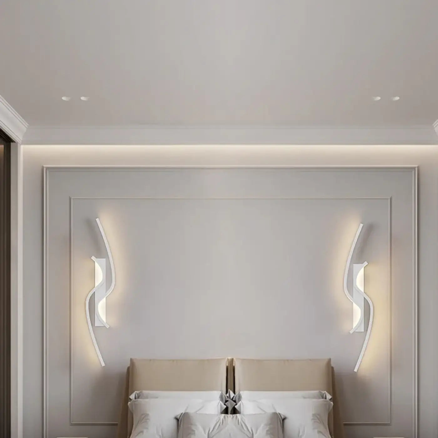 Applique murale LED noire et blanche à double éclairage — vue 5