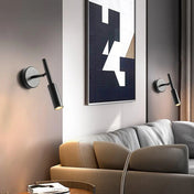 Applique murale LED noire et blanche en aluminium design — vue 4