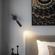 Applique murale LED noire et blanche en aluminium design — vue 7