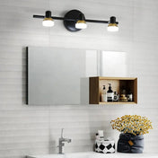 Applique murale LED noire et dorée 3 lumières en acrylique — vue 1