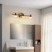 Applique murale LED noire et dorée 3 lumières en acrylique — vue 4
