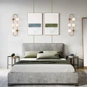 Applique murale LED noire et dorée à quatre globes — vue 3