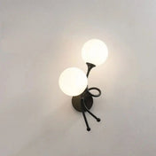 Applique murale LED noire et dorée art déco à deux feux — vue 4