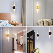 Applique murale LED noire et dorée Art Déco IP44 — vue 5