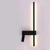 Applique murale LED noire linéaire minimaliste — vue 1