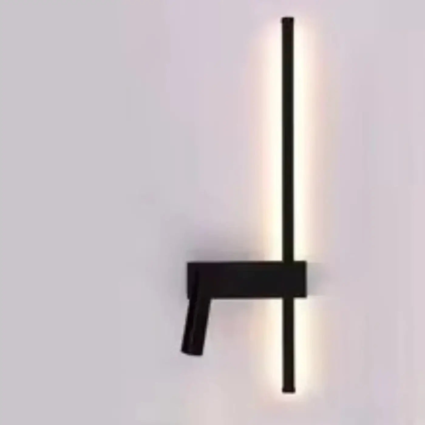 Applique murale LED noire linéaire minimaliste — vue 1