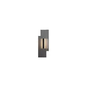 Applique murale LED noire métal strié verticale — vue 4