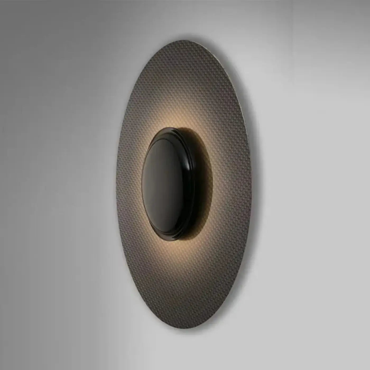 Applique murale LED noire sculpturale en métal et acrylique — vue 3